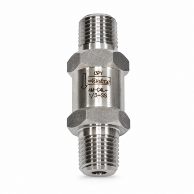 شیر یک‌طرفه پارکر مخصوص روغن مدل 4M-C4L-1/3-SS