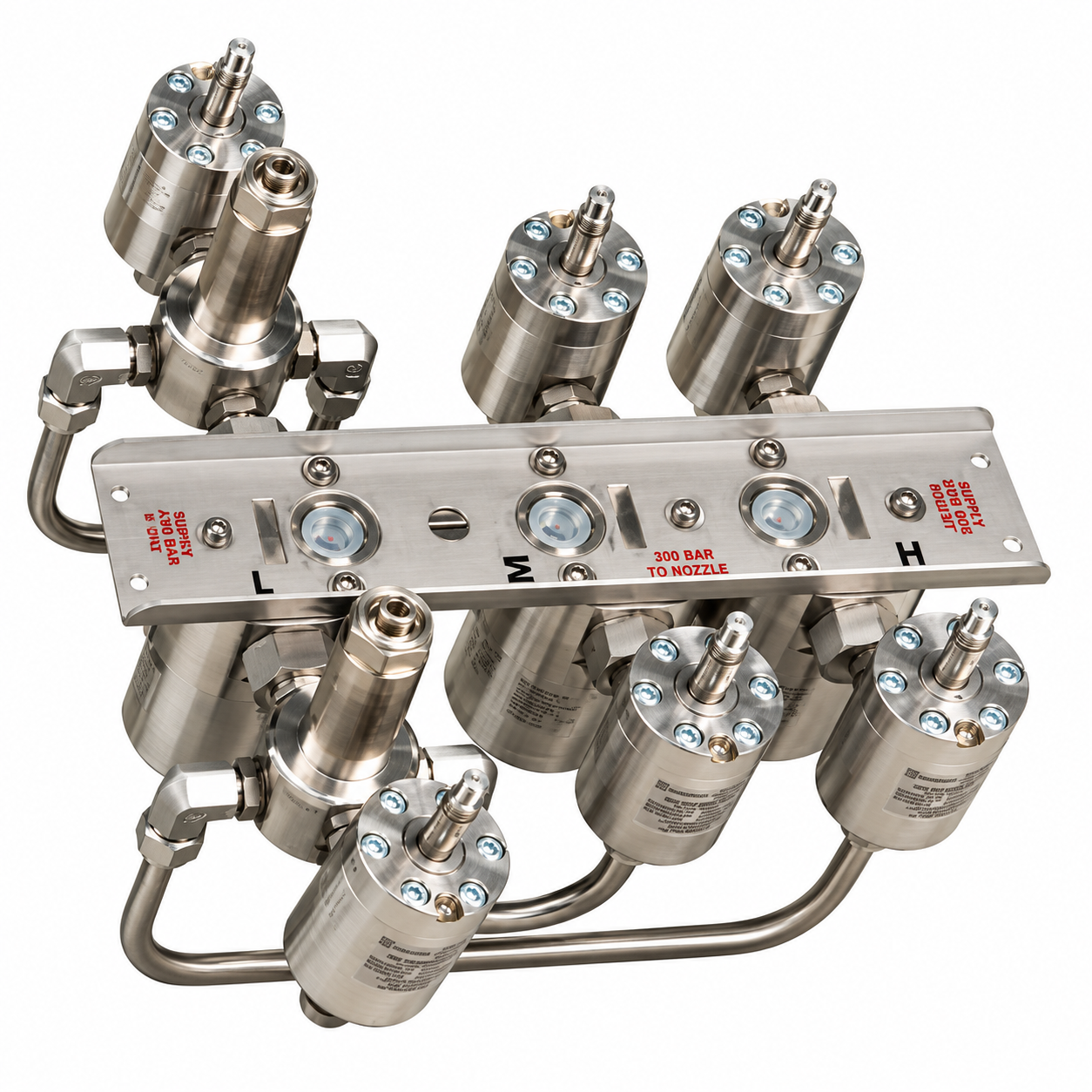 Stainless Steel Manifold Valve Assembly هیدرولیک ماژول دیسپنسر کامپک Compac CNG Hydraulic Module