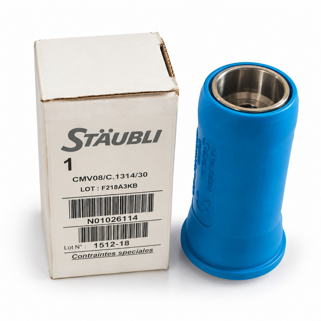 نازل سوخت‌گیری CNG اشتوبلی Stäubli CMV08/C آبی فشار 200 بار